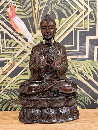 Seated wooden hand - hand, carved