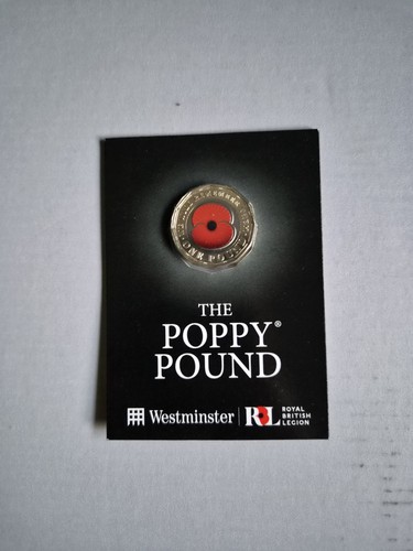 Poppy one pound - pound, coloured