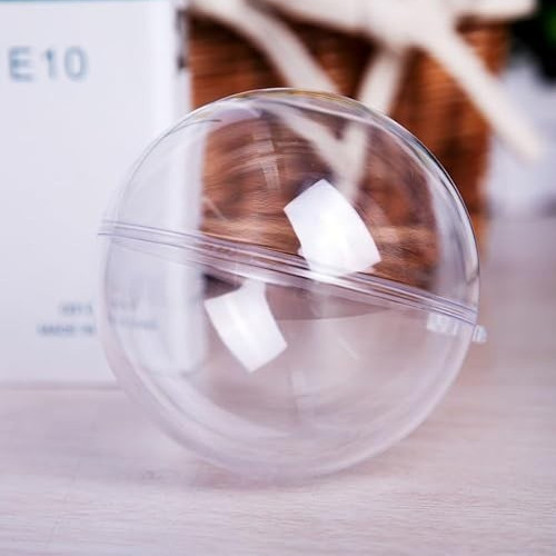 20pcs clear fillable baubles - fillable,