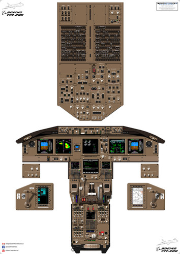 Boeing 777 200 cockpit - boeing, 777-200