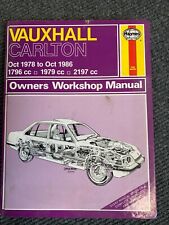 Haynes Vauxhall Carlton Workshop Manual 1978-1986
