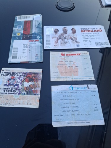 Wembley match tickets used inc - wembley,