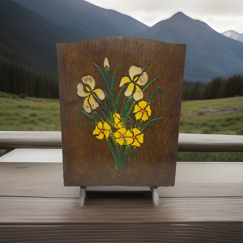 Fire screen vintage wooden - fire,