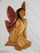 Wooden Wall Hanging Fairy -