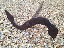 Antique VICTORIAN Wrought Iron S Ace of Spade PATRESS Brick Wall Tie Plate & Rod