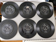 Beatles vinyl 45s x 6