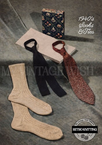 1940s men ties and socks - men's,