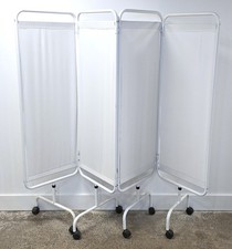 Bolero Medical Privacy Screen 4 Panels on Wheels Castors (RRP £250)