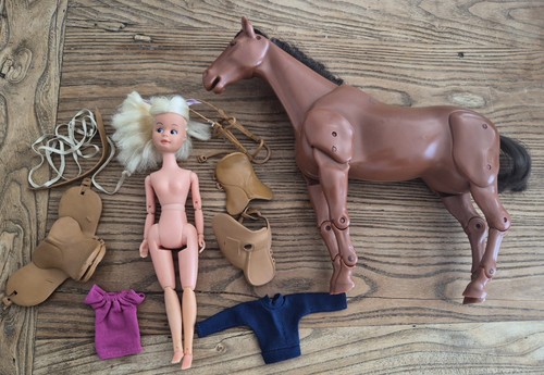 Vintage anna moore doll - vintage, horse