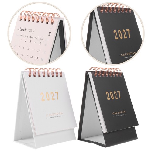 2pcs mini desk calendar - 2pcs, 2027