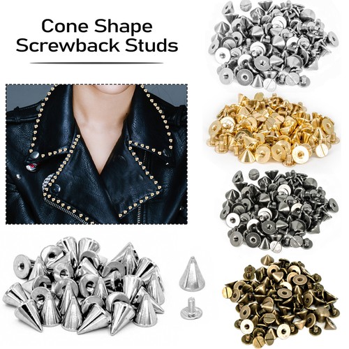 Screwback cone shape studs - cone,