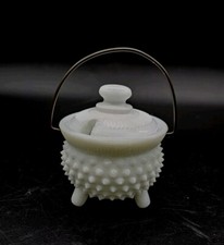 Fenton Hobnail Milk Glass