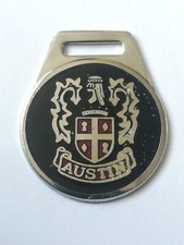 1960s / 70s Original Vintage Enamel Austin Car Keyring.