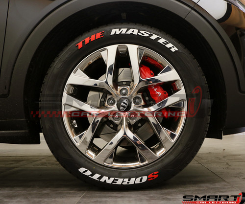 Tyre car letter stickers - car,
