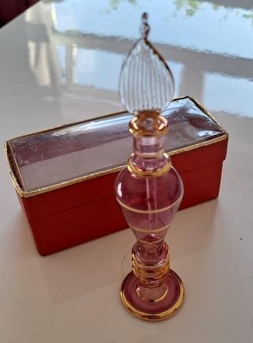 Vintage egyptian glass perfume - vintage,