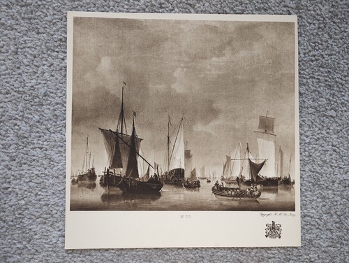 Calm sea with royal yacht - with,