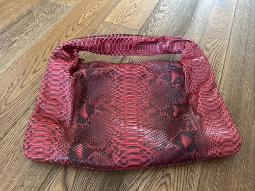 Red python skin shoulder - skin,