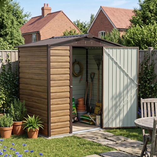 6ft brown wood - brown,