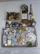 Job Lot Of vintage watch & clock parts cogs ect  