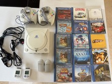 Sega Dreamcast, 2 Controllers, 2 Rumble Packs, 2 Visual Memory Units, 14 Games