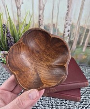 Vtg Hand Carved Monkey Pod