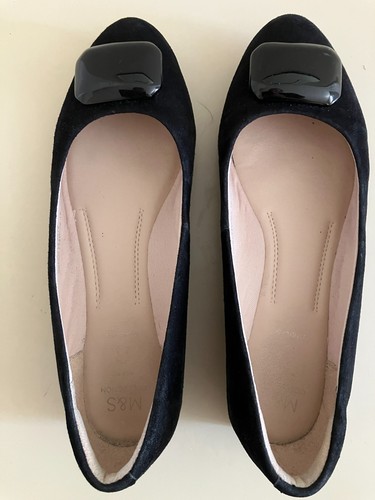 Ladies suede leather - ladies, flat