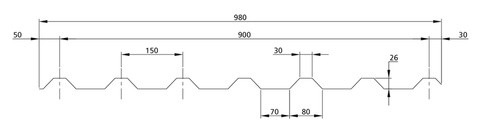 900 box profile foam eaves - box,