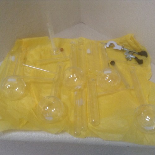 Lot pyrex round bottom - 5,