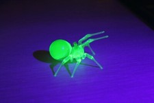 Green Uranium Glass  Spider