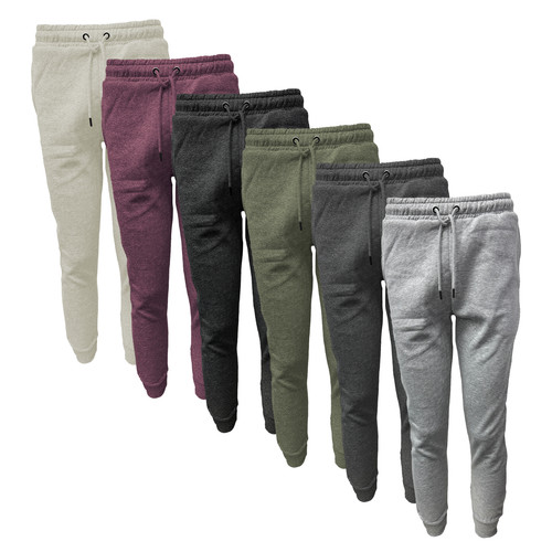 Mens fleece joggers ribbed hem - fleece,