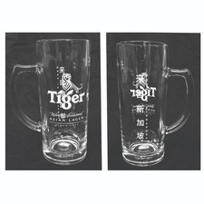 TIGER BEER 2 x TANKARD GLASSES