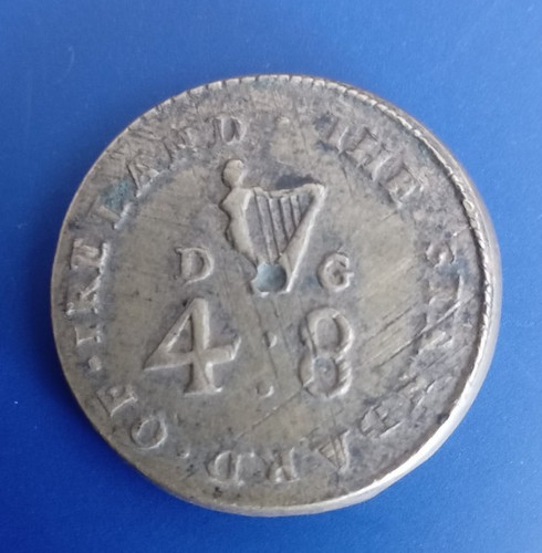 Ireland antique brass coin - brass,