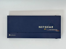 Netgear 10/100 Mbps Dual Speed 8 port Hub DS108 with Netgear PSU