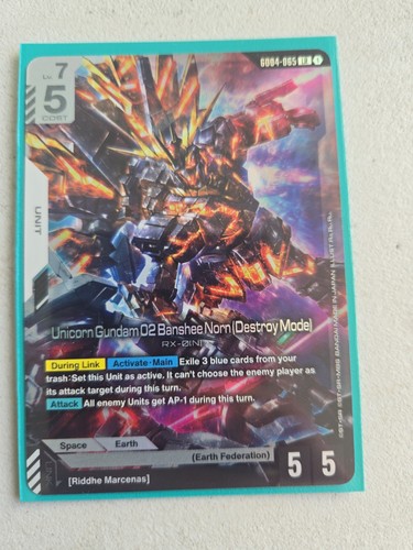 Gundam tcg unicorn - gundam,