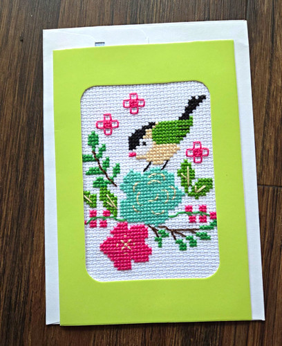 Hand made cross - hand, stitched