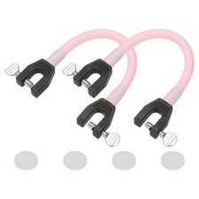 Ski Tip Connector, Snowboard Clip Ski Training Aid Basic Turning 2 Pcs & Pink