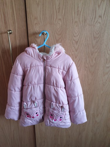 Girls warm fleece lined coat - warm,