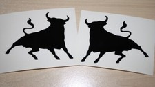 2x Black Spanish Bull sticker/decal(El toro negro)Spain