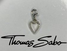 Thomas Sabo charm: Sparkling love heart 💖 silver & cubic zirconia, hallmarked