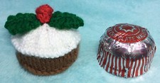 KNITTING PATTERN  - Christmas Pudding chocolate cover fits Tea Cake Marshmallow