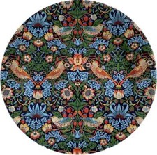 Tin Plate Arts & Crafts - Strawberry Thief William Morris Plate mothers Day Gift