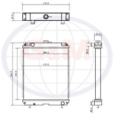Radiator for KOMATSU Tracked