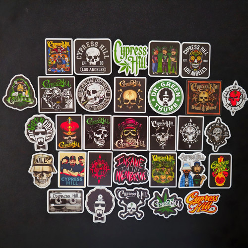 Cypress hill inspired stickers - hill,