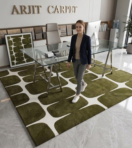 Modern abstract geometric rug - modern,