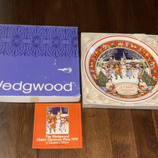 Vintage Wedgewood Plate 1979 A Child's Christmas Boxed - VGC with inserts
