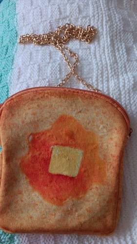 Butter toast bag women - butter, on