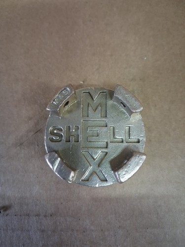 Shell vintage petrol can brass - shell,
