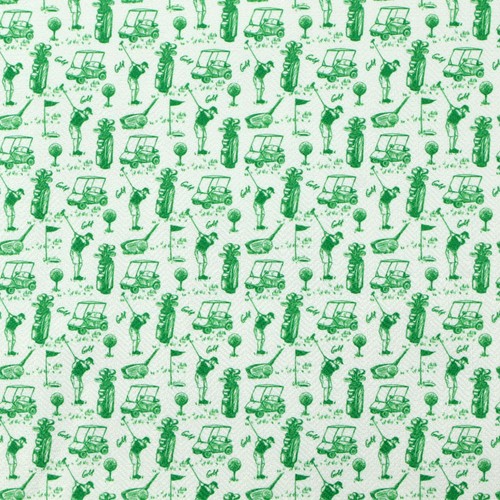 White golf upholstery fabric - white,