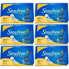 6 Pack - Stayfree Maxi Regular