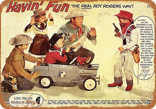 Metal sign 1953 roy rogers - sign,